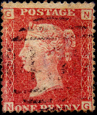 Великобритания 1864 год . Королева Виктория 1 p , пл. 94 . Каталог 6,0 фунтов . (002)